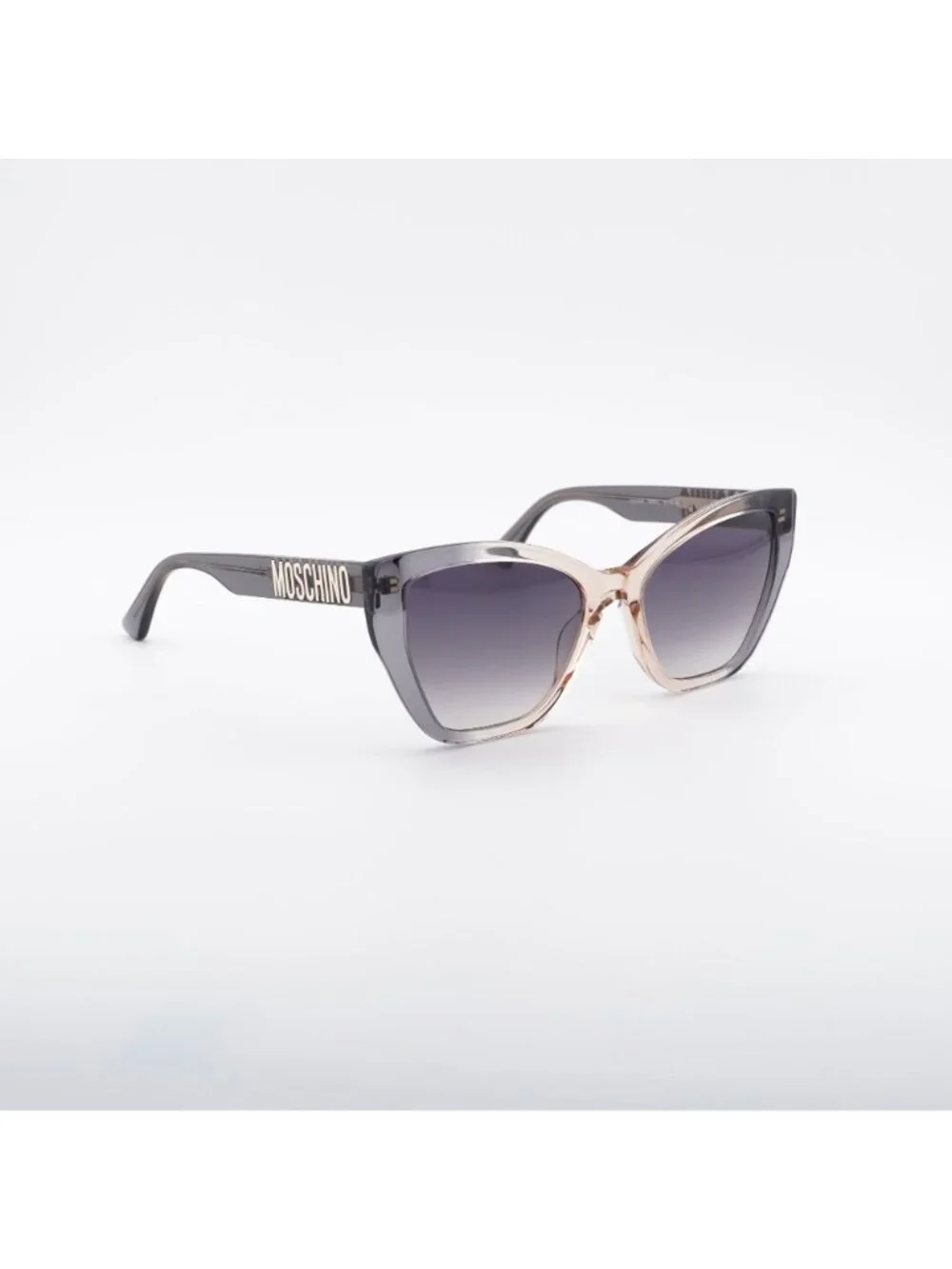 Moschino MOS155/S 0MQE 9O Sunglasses Grey Cat Eye Frame, Grey Lenses